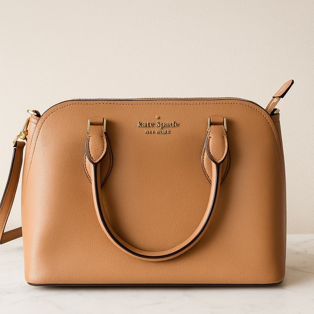 Kate Spade Elegant Darcy Tan/Brown Satchel
